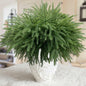 JDKPK 12 Pcs Norfolk Pine Branch 18" Artificial Greenery Green
