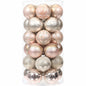 Sea Team 60mm Rose Gold Painted Sparkling Christmas Ornaments Balls 30pcs