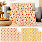Fanfanwin 2 Pc Pumpkin Flannel Sherpa Throw Blanket 51x59 Multicolor Fall