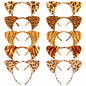 Aprince Cheetah Leopard Cat Ears Headband Color 04 1 Count Women Halloween