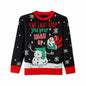 IFFEI Ugly Christmas Sweater Funny Snowman Knit Pullover Acrylic Size XL