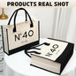 QLSKO Birthday Gift Canvas Tote Bag for Women Beach Party Keepsake