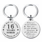 Alotozo 16 Year Sobriety Keychain AA Recovery Gift Men Women