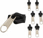 YuanHolumid 6Pcs Black Universal Instant Fix Zipper Repair Kit Replacement