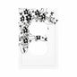 sptvan Black Flower Butterfly 1 Gang Duplex Wall Plate Outlet Cover 5x3 IN