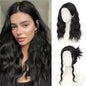 BUPPLER 18 Inch Medium Wavy Synthetic Wig Middle Part Light Brown