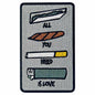 ZEGINs All You Need is Love Embroidered Patch Iron-On Sew-On Badge