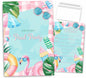 VAVINCI Pool Party Birthday Invitations for Girls 30 Sets with Envelopes