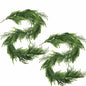 Belle Fleur 2 Pcs Real Touch Norfolk Pine Garland 6FT Green Artificial