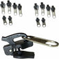 WsjiaboFux 6Pcs Black Zip Puller Zipper Repair Kit Replacement Fasteners