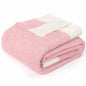 MACEVIA Valentines Day Knit Throw Blanket Heather Pink 50x60