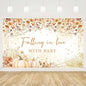 MEHOFOND Wildflower Fall Baby Shower Banner 5.9x3.6ft Autumn Floral Decor