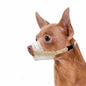 Herrypiggy Dog Muzzle Oxford Breathable Mouth Cover Prevent Biting Khaki Size XS