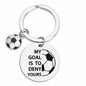 ShiQiao Spl Inspirational Soccer Keychain Unisex Adult Football Gift