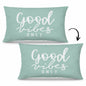 Mingnei Motivational Quote Green Flannel Throw Pillow Cover 12x20