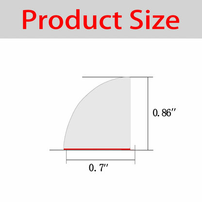 Risunpet Flexible Rubber Quarter Round Molding Peel & Stick Bathtub Trim 155in