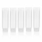 PEUTIER 5pcs Travel Bottles Leak-Proof Refillable Squeeze Tubes Translucent