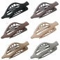 GKETN 6 Pack Flat Hair Claw Clips Matte Neutral Color Duck Billed Barrettes