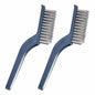 COIYINGJAUNEI Hard Bristle Stiff Cleaning Brush 2 pcs Blue White ABS