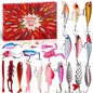 Rubypop Fishing Advent Calendar 2025 24-Day Lure Set Red Stainless Steel