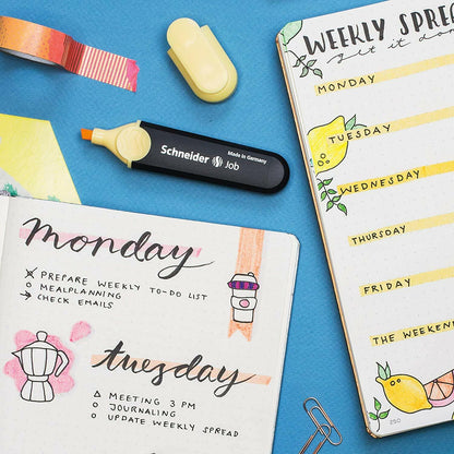 Schneider Highlighter Textmarker Job Pastell Set 6 Stück 50-115097
