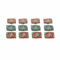 4OUR FAITH 12 Pc Multicolor Terracotta Swastik Wax Diyas Oil Lamps