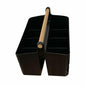 LUEUR Cleaning Caddy Organizer with Handle, Multiple Compartments, Black