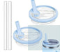 ANTAND 40oz Flip Straw Leak Proof Lid Stanley H2.0 Quencher 2 Pack Beige Matcha