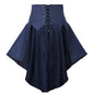 COSDREAMER Steampunk Ruffle Pirate Corset Skirt Belt Blue Size XL