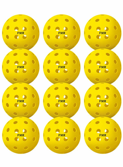 Feel My Rhythm Pickleball Balls 40 Hole Outdoor USAPA Approved 12 Pack