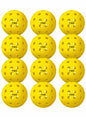 Feel My Rhythm Pickleball Balls 40 Hole Outdoor USAPA Approved 12 Pack