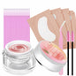 Anforlin Lash Remover Kit 10g Peach Scent with Eye Pads Brushes Tweezers