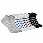 ANT21T Athletic Ankle Socks Low Cut Gray White Black Blue 4 Pairs