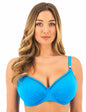 Fantasie East Hampton Underwire Gathered Full Cup Bikini Top Blue Diamond 40D