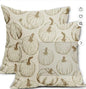 Yxuiyal Fall Pillow Covers Set of 2 18x18 Brown Pumpkin Linen