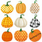 Cholemy 90 Pcs Pumpkin Cutouts Thanksgiving Fall Colorful Paper Decor