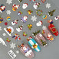 Namrec Christmas Nail Decals 5D Embossed Tree Santa Snowflake 2 Sheets