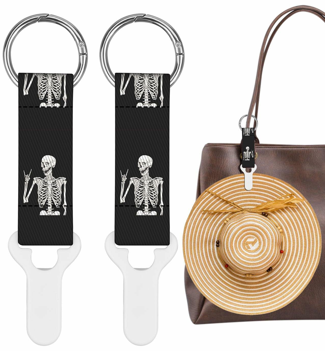 dcdcee Hat Clip Travel Accessory for Bags Backpacks Luggage Skull 1