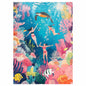 Graphinee 1000pcs Undersea World Jigsaw Puzzle Colorful Animals Paper