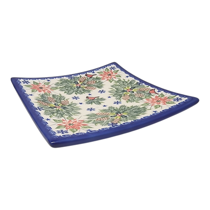 Polish Pottery Toffi Plate - Holiday Harmony Pattern