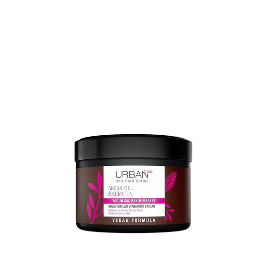 URBAN Care Argan Oil and Keratin Intensive Hair Care Mask for Damaged Hair - 7.78 fl oz