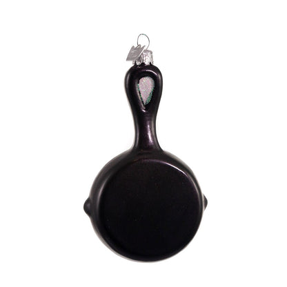 Frying Pan Glass Ornament - 5 Inch