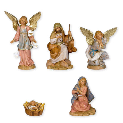 Figure Set With Stable - Fontanini - 5" Scale