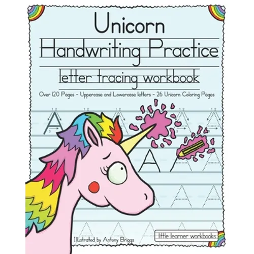 Unicorn Handwriting Practice: Letter Tracing Workbook - Paperback