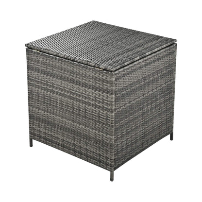 Alora Outdoor 6-Piece All-Weather PE Rattan Sofa Set With Adjustable Seat, Storage Box, Removable Covers, And Tempered Glass Table Top (SAK37221)