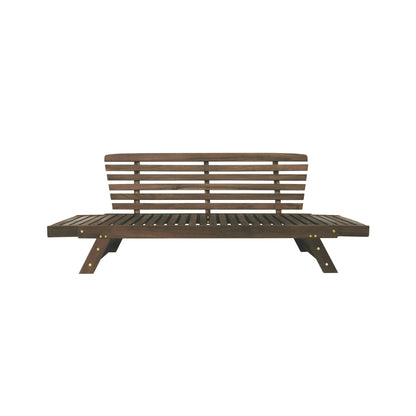 Alora Outdoor Adjustable Wooden Patio Daybed Sofa With Cushions (SAK41345)