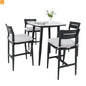 5 Piece Outdoor Bar Set Aluminum Sintered Stone