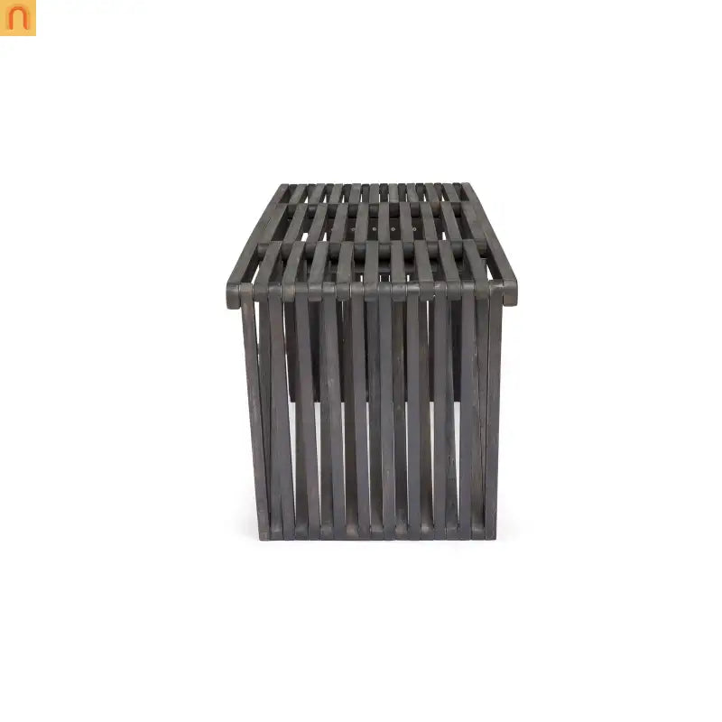 Outdoor Bench Acacia Wood 63" Dark Gray Slat