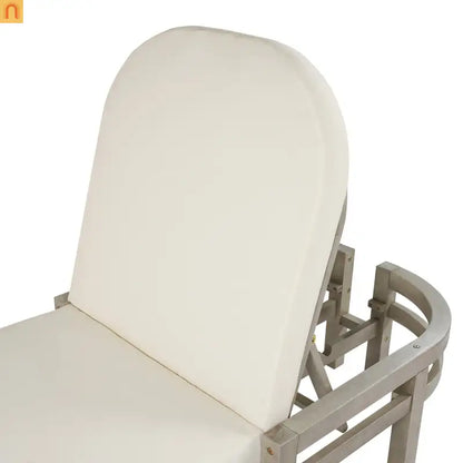 Outdoor Lounge Chair Acacia Wood Gray Arched Back 5 Position 78.2in