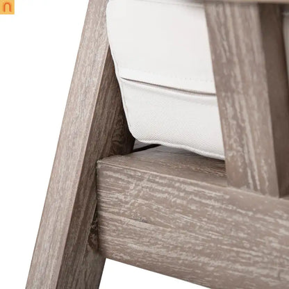 Outdoor Club Chair Acacia Wood Light Brown Deep Seat 400 LB 28.5in